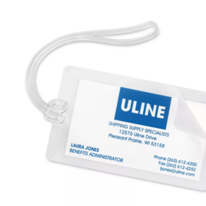 Luggage/ID Tag Laminating Pouches - Glossy, 10 Mil