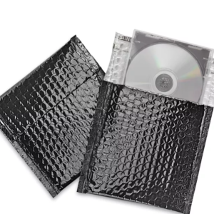 Glamour Bubble Mailers - 7 x 6 3⁄4", Black