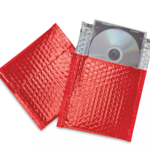 Glamour Bubble Mailers - 7 x 6 3⁄4", Red