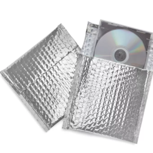 Glamour Bubble Mailers - 7 x 6 3⁄4", Silver