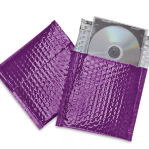 Glamour Bubble Mailers - 7 x 6 3⁄4", Purple