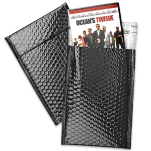 Glamour Bubble Mailers - 7 1⁄2 x 11", Black