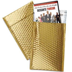 Glamour Bubble Mailers - 7 1⁄2 x 11", Gold