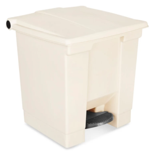 Rubbermaid® Step-On Trash Can - 8 Gallon, Beige