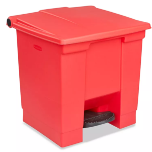 Rubbermaid® Step-On Trash Can - 8 Gallon, Red