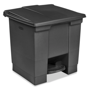 Rubbermaid® Step-On Trash Can - 8 Gallon, Black