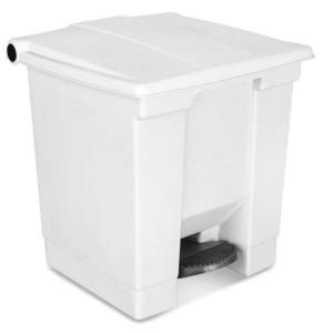 Rubbermaid® Step-On Trash Can - 8 Gallon, White