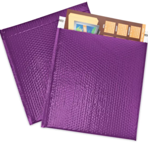 Glamour Bubble Mailers - 16 x 17 1⁄2", Purple