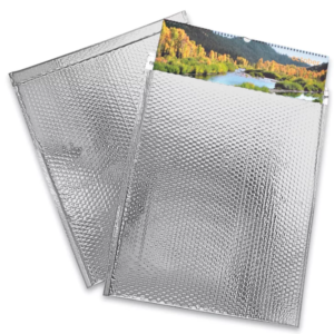 Glamour Bubble Mailers - 19 x 22 1⁄2", Silver