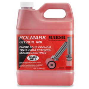 Rolmark Stencil Ink - 1 Quart, Red