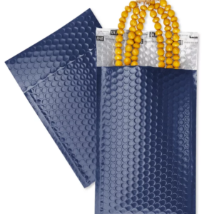 Matte Glamour Bubble Mailers - 7 1⁄2 x 11", Blue