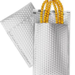 Matte Glamour Bubble Mailers - 7 1⁄2 x 11", Silver