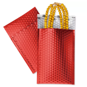 Matte Glamour Bubble Mailers - 7 1⁄2 x 11", Red