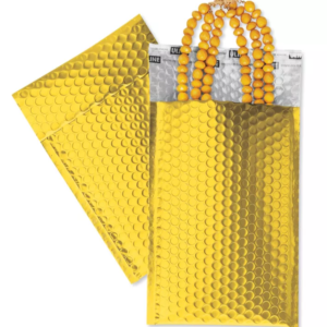 Matte Glamour Bubble Mailers - 7 1⁄2 x 11", Gold