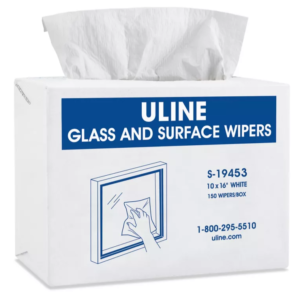 Uline Precision Dispenser Box Wipers - 9 x 17"